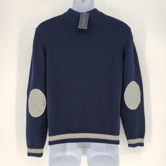 Tommy Hilfiger 1/4 Zip Elbow Patch Sweater Size M - Picture 2 of 7